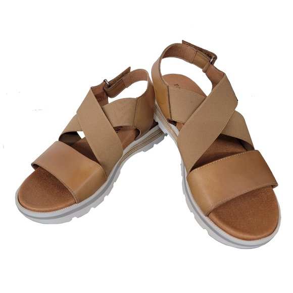 Paula Urban Bangla Sandal - Tostado Tan Size 6.5 Style 7-73 - Picture 2 of 4